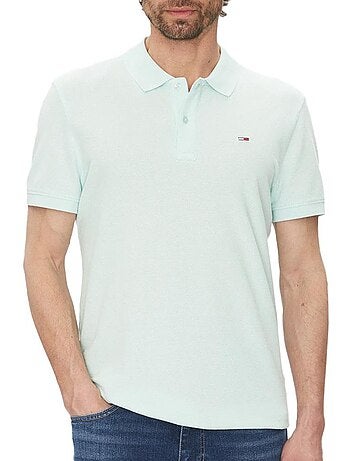 Tommy hilfiger slim essential turquoise polo voor heren