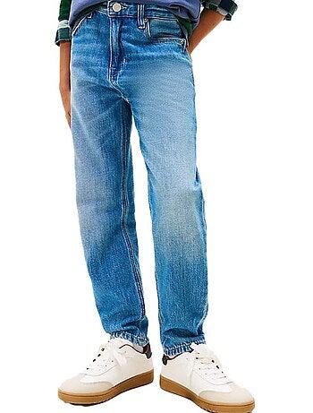 Tommy hilfiger slim fit jeans voor jongens - archief blauw