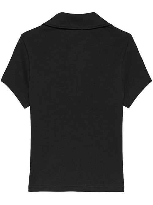 Tommy Hilfiger Slim Fit Polo Zwart voor Dames DW0DW22326 - Kiabi Tommy Hilfiger Slim Fit Polo Zwart voor Dames DW0DW22326 - Kiabi