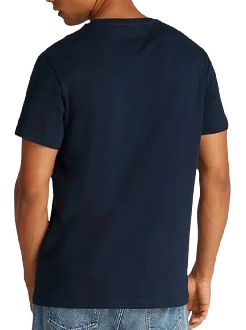 Tommy Hilfiger Slim Fit T-shirt met Grafische Print voor Heren - Marineblauw Marineblauw - Kiabi
