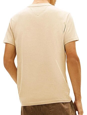 Tommy hilfiger slim fit t-shirt voor heren - beige