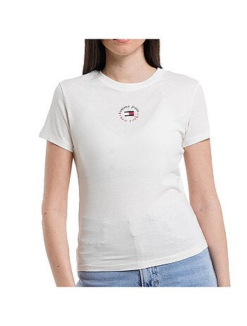 Tommy hilfiger slim fit wit dames t-shirt
