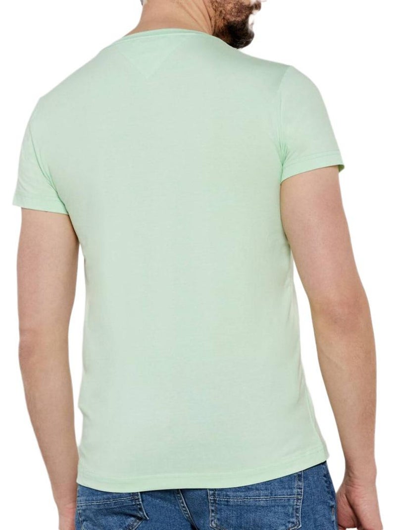 Tommy Hilfiger Slim Stretch T-shirt Groen voor Heren Groen - Kiabi
