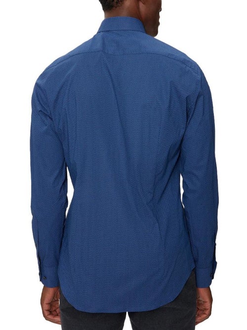 Tommy Hilfiger Stretch Herenoverhemd Blauw - Kiabi Tommy Hilfiger Stretch Herenoverhemd Blauw - Kiabi