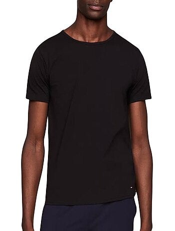 Tommy hilfiger stretch t-shirts heren - zwart/grijs/wit (3-pack)