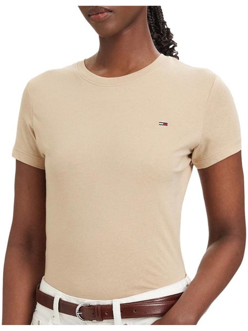 Tommy Hilfiger T-shirt Beige voor Dames Tjw C - Kiabi Tommy Hilfiger T-shirt Beige voor Dames Tjw C - Kiabi