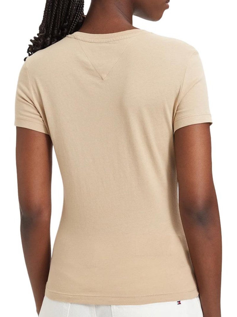 Tommy Hilfiger T-shirt Beige voor Dames Tjw C Beige - Kiabi