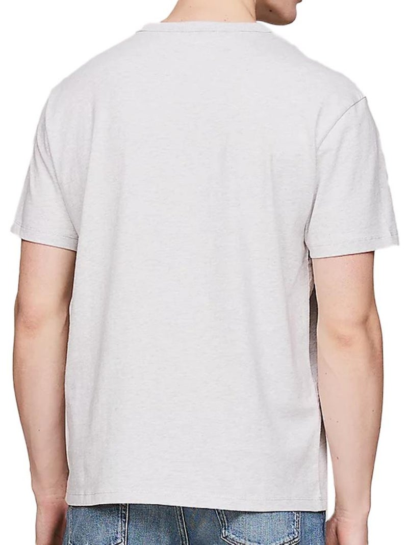 Tommy Hilfiger T-shirt voor Heren - Grijs met Badge Zilvergrijs - Kiabi