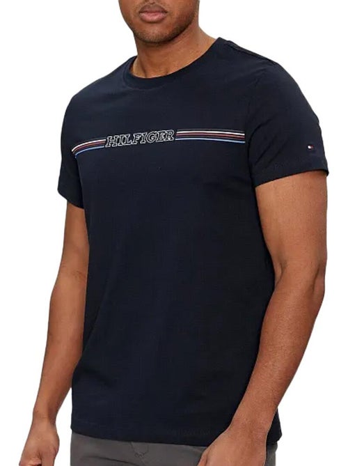 Tommy Hilfiger T-shirt voor Heren - Marineblauw MW0MW34428 - Kiabi Tommy Hilfiger T-shirt voor Heren - Marineblauw MW0MW34428 - Kiabi