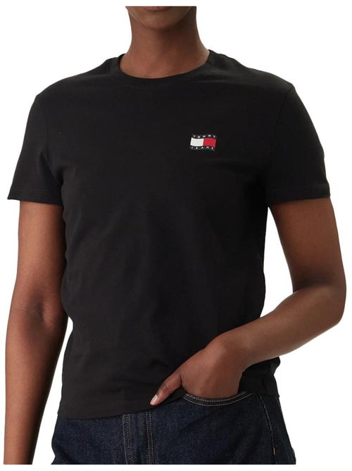 Tommy hilfiger t-shirt zwart dames tjw reg - Kiabi Tommy hilfiger t-shirt zwart dames tjw reg - Kiabi