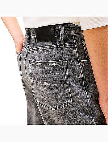 Tommy hilfiger tapered mom jeans grijs dames dw0dw20648