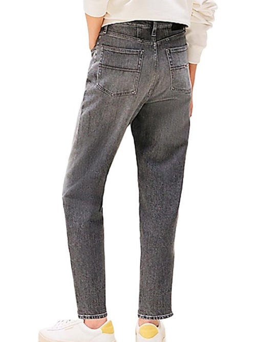Tommy Hilfiger Tapered Mom Jeans Grijs Dames DW0DW20648 - Kiabi Tommy Hilfiger Tapered Mom Jeans Grijs Dames DW0DW20648 - Kiabi