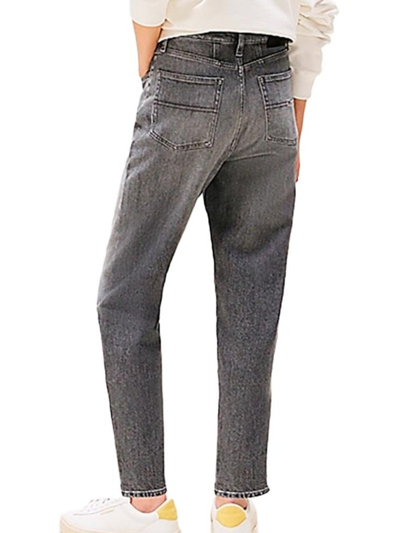 Tommy Hilfiger Tapered Mom Jeans Grijs Dames DW0DW20648 Zilvergrijs - Kiabi