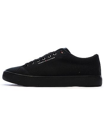 Tommy hilfiger th hi vulc low core zwarte heren sneakers
