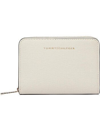 Tommy hilfiger th modern compacte beige dames portemonnee