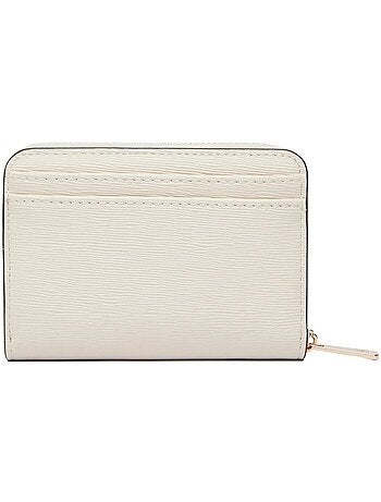 Tommy hilfiger th modern compacte beige dames portemonnee