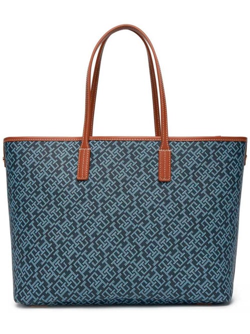 Tommy Hilfiger Th Monoplay Blauwe Dames Shopper Tas - Kiabi Tommy Hilfiger Th Monoplay Blauwe Dames Shopper Tas - Kiabi