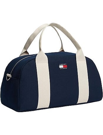 Tommy hilfiger tjm bold varsity sporttas beige/marine voor heren