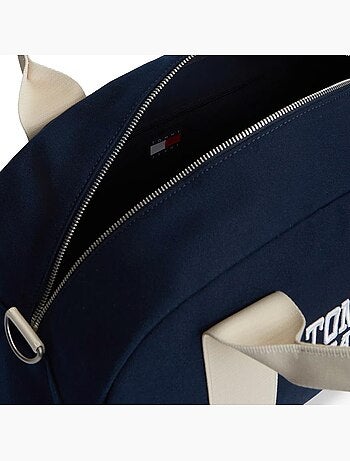 Tommy hilfiger tjm bold varsity sporttas beige/marine voor heren