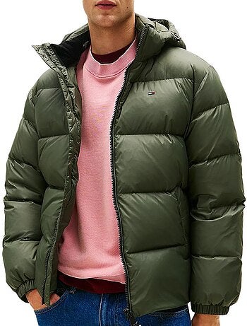 Tommy hilfiger tjm essential down kaki heren donsjack