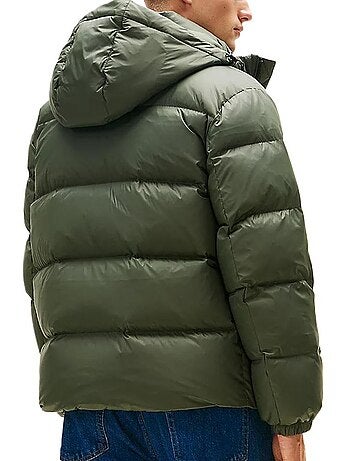 Tommy hilfiger tjm essential down kaki heren donsjack