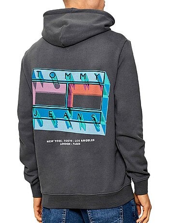Tommy hilfiger tjm flag heren sweatshirt marineblauw