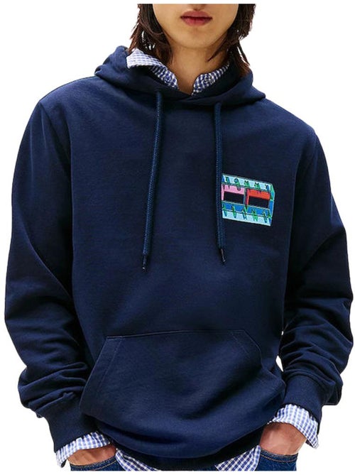 Tommy Hilfiger TJM Flag Heren Sweatshirt Marineblauw - Kiabi Tommy Hilfiger TJM Flag Heren Sweatshirt Marineblauw - Kiabi