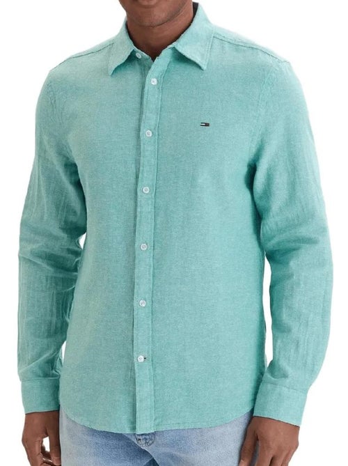 Tommy Hilfiger TJM Groen Herenoverhemd - Kiabi Tommy Hilfiger TJM Groen Herenoverhemd - Kiabi