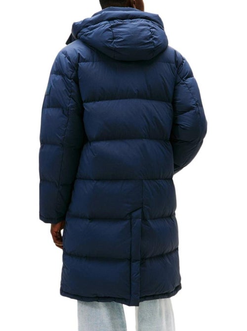 Tommy Hilfiger TJM Hooded Down Maxi Heren Donsjas Marineblauw - Kiabi Tommy Hilfiger TJM Hooded Down Maxi Heren Donsjas Marineblauw - Kiabi