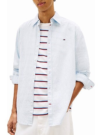 Tommy hilfiger tjm lichtblauw overhemd voor heren