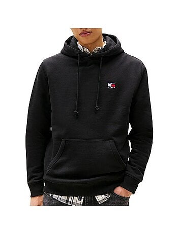 Tommy hilfiger tjm reg badge heren hoodie kaki