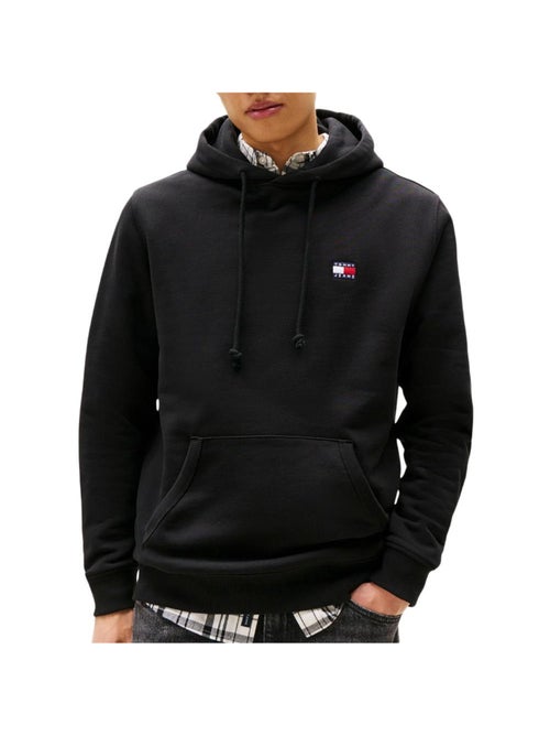 Tommy Hilfiger TJM Reg Badge Heren Hoodie Zwart - Kiabi Tommy Hilfiger TJM Reg Badge Heren Hoodie Zwart - Kiabi