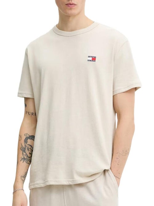 Tommy Hilfiger TJM Regular Badge T-shirt Beige voor Heren - Kiabi Tommy Hilfiger TJM Regular Badge T-shirt Beige voor Heren - Kiabi