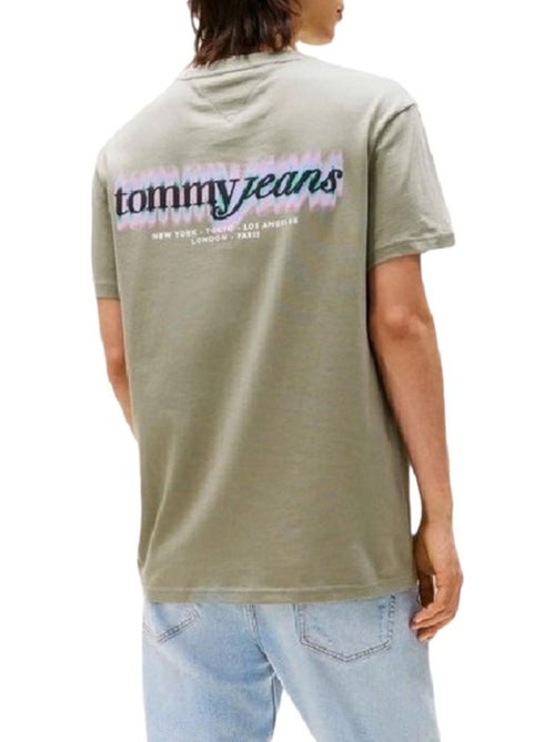 Tommy Hilfiger TJM Regular Blur Script T-shirt voor Heren - Groen - Kiabi Tommy Hilfiger TJM Regular Blur Script T-shirt voor Heren - Groen - Kiabi