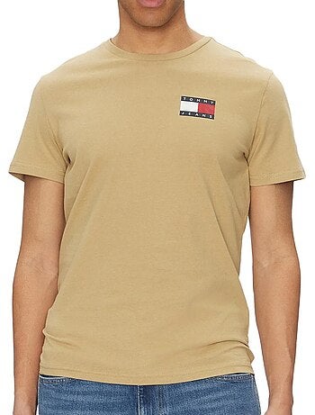 Tommy hilfiger tjm slim essential t-shirt beige voor heren