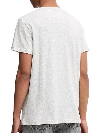 Tommy hilfiger tjm slim font play heren t-shirt grijs