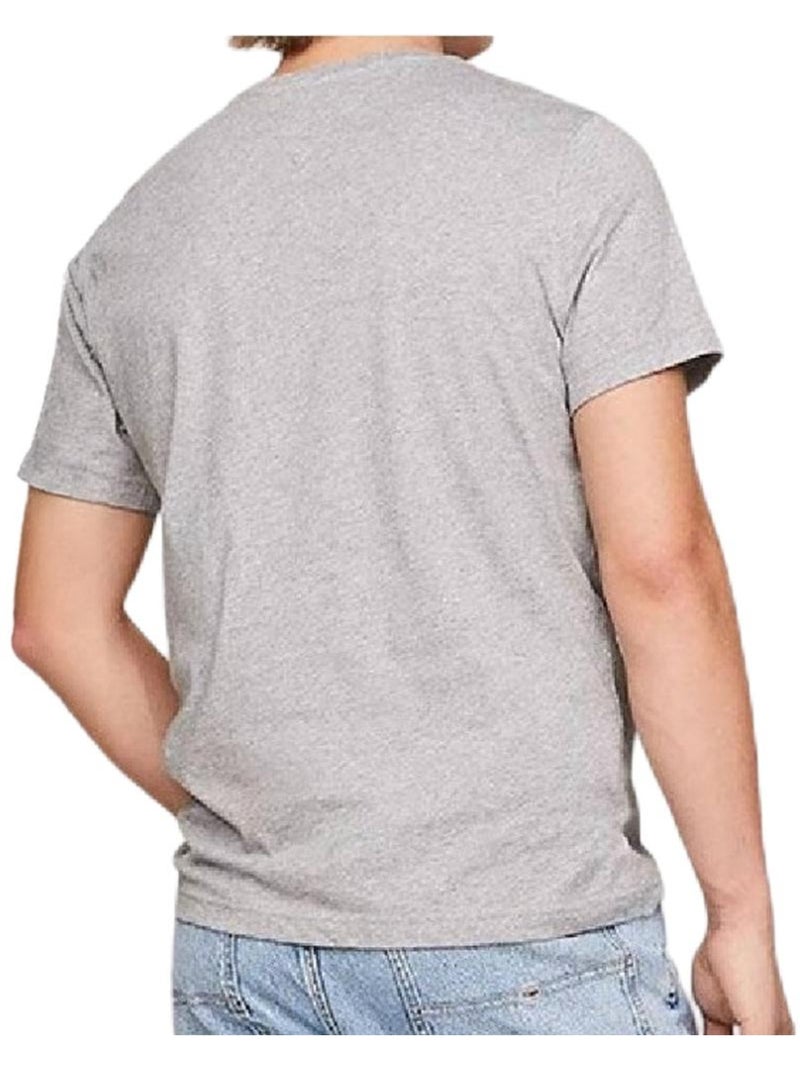 Tommy Hilfiger TJM Slim Linear T-shirt Grijs voor Heren Zilvergrijs - Kiabi
