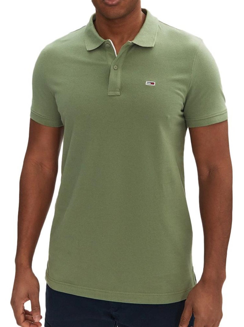 Tommy Hilfiger TJM Slim Polo Groen voor Heren Groen - Kiabi