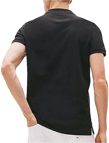 Tommy hilfiger tjm slims zwarte polo voor heren