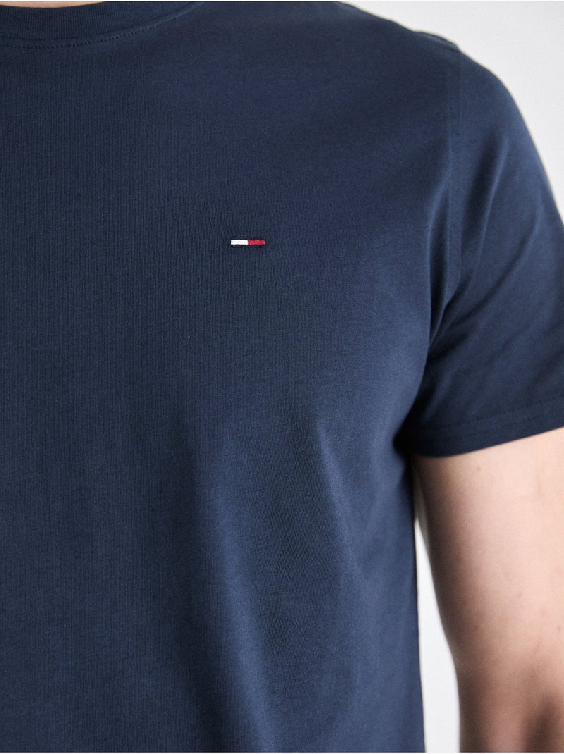 Tommy Hilfiger TJM XSlim T-shirt voor Heren - Blauw Donkerblauw - Kiabi