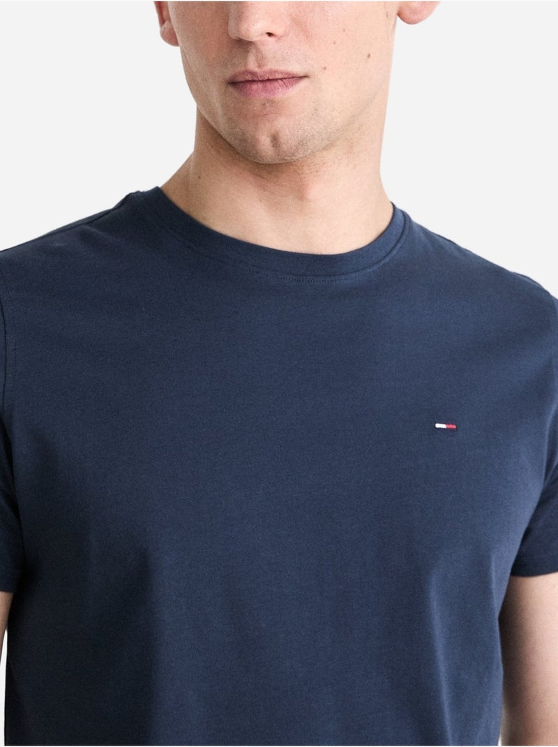 Tommy Hilfiger TJM XSlim T-shirt voor Heren - Blauw Donkerblauw - Kiabi