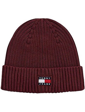 Tommy hilfiger tjw heritage core bordeaux beanie voor heren