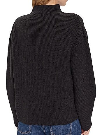 Tommy hilfiger dames trui wit tjw mockneck badge s