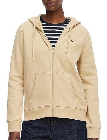 Tommy hilfiger tjw reg s flag dames sweatshirt beige