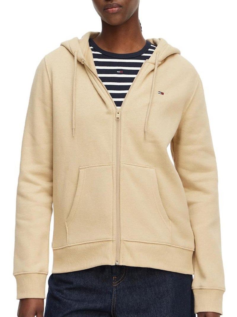 Tommy Hilfiger Tjw Reg S Flag Dames Sweatshirt Beige Beige - Kiabi