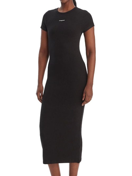 Tommy hilfiger tjw script zwarte jurk voor dames - Kiabi