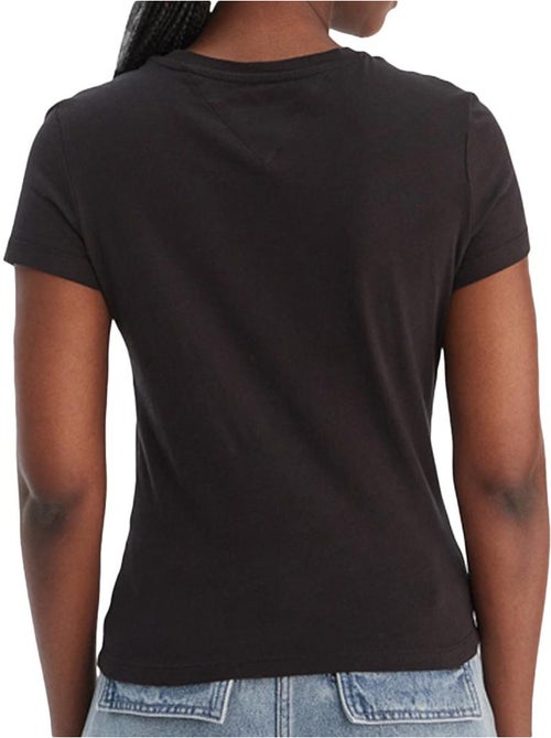 Tommy hilfiger tjw slim fit t-shirt zwart voor dames - Kiabi Tommy hilfiger tjw slim fit t-shirt zwart voor dames - Kiabi