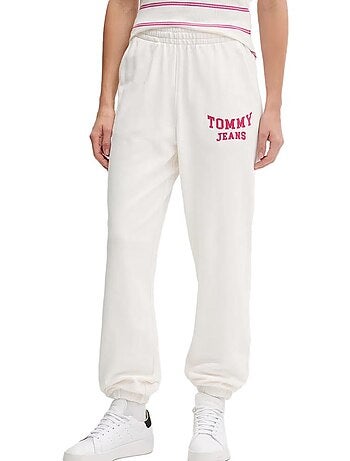 Tommy hilfiger tjw varsity ecru joggingbroek dames