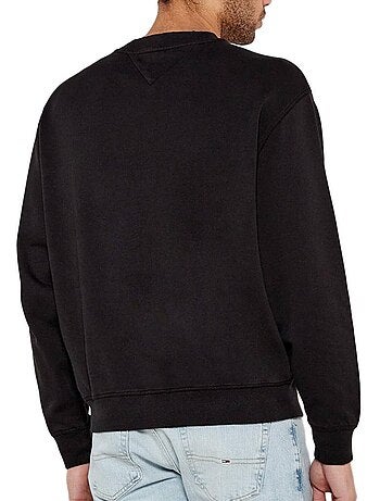 Tommy hilfiger varsity heren sweatshirt zwart dm0dm20827