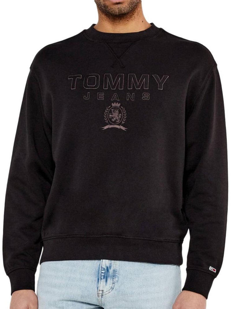 Tommy hilfiger varsity heren sweatshirt zwart dm0dm20827 Zwart - Kiabi